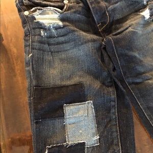 Distressed American eagle jeans